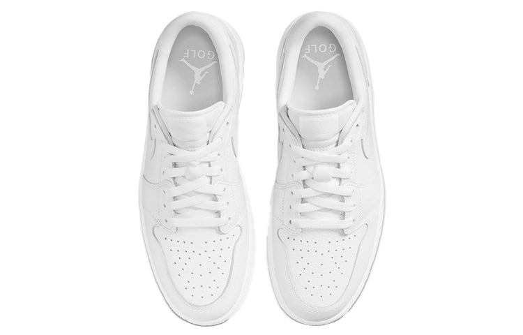 Air Jordan 1 Low Golf \'Triple White\'  DD9315-101 Signature Shoe