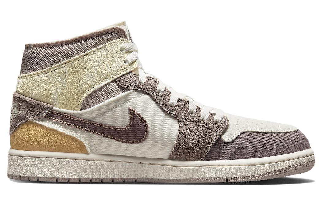 Air Jordan 1 Mid SE Craft \'Inside Out - Taupe Haze\'  DM9652-102 Iconic Trainers
