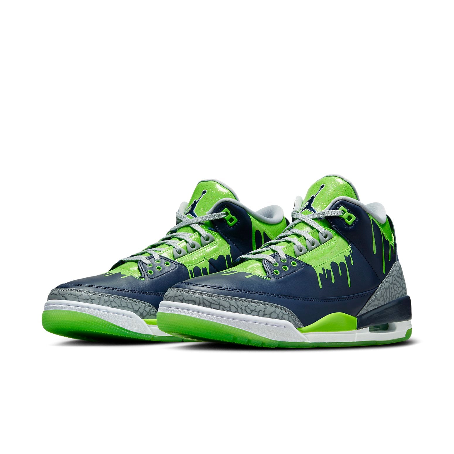 Air Jordan 3 Retro x Doernbecher XIX \'Navy Green\'  FZ3030-919 Iconic Trainers