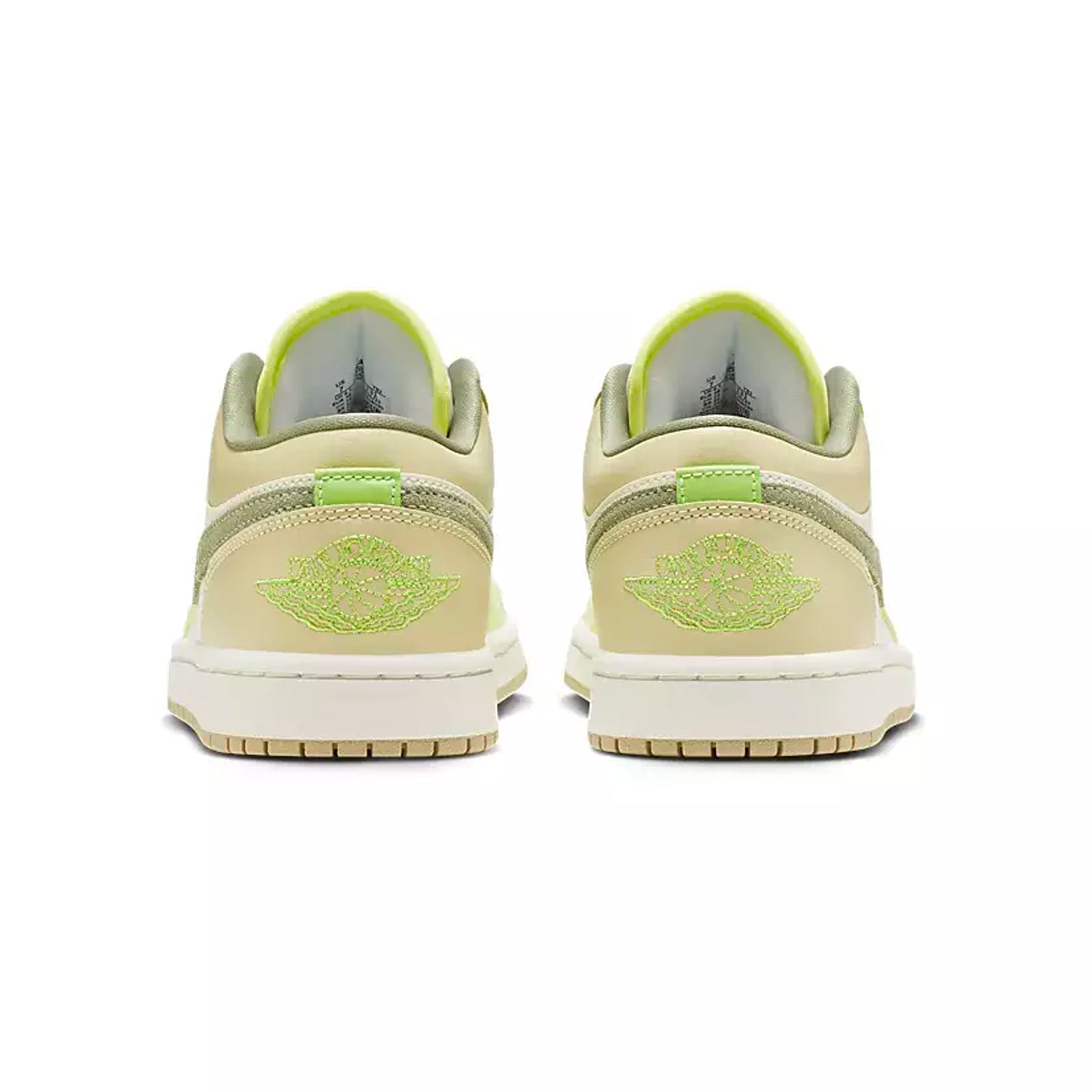 (WMNS) Air Jordan 1 Low \'Sail Oil Green Light Lemon\'  FD9906-131 Signature Shoe