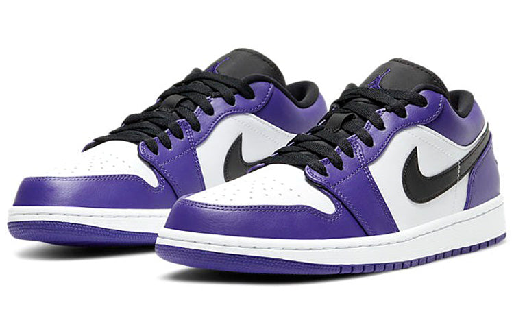 Air Jordan 1 Low \'Court Purple White\'  553558-500 Epoch-Defining Shoes