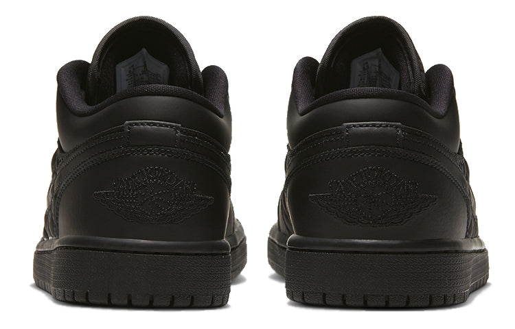 (WMNS) Air Jordan 1 Low \'Triple Black Quilted\'  DB6480-001 Signature Shoe