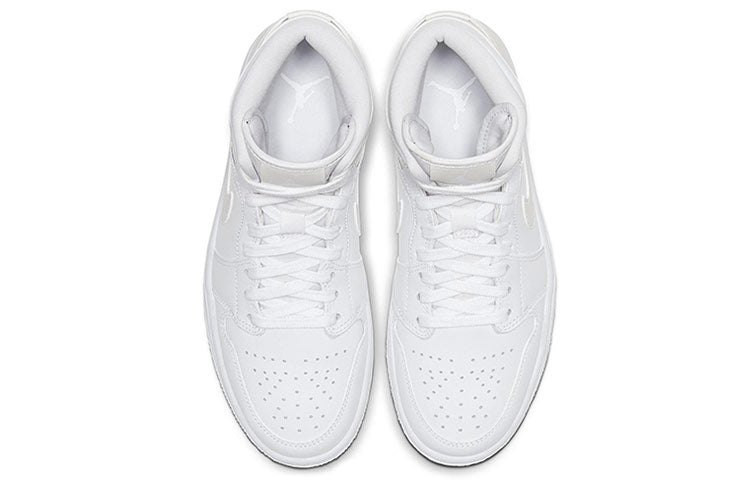 (WMNS) Air Jordan 1 Mid \'White Ivory\'  BQ6472-112 Vintage Sportswear