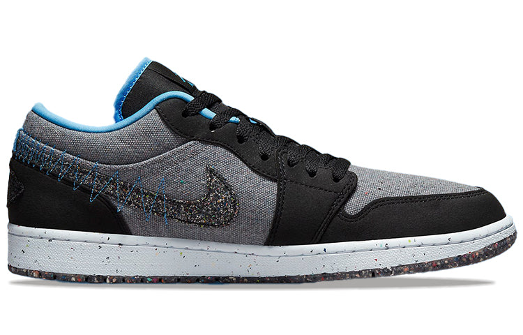 Air Jordan 1 Low \'Crater - Black\'  DM4657-004 Iconic Trainers