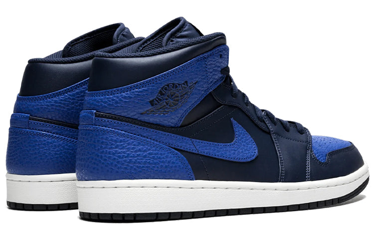 Air Jordan 1 Retro Mid \'Obsidian Royal\'  554724-412 Epochal Sneaker