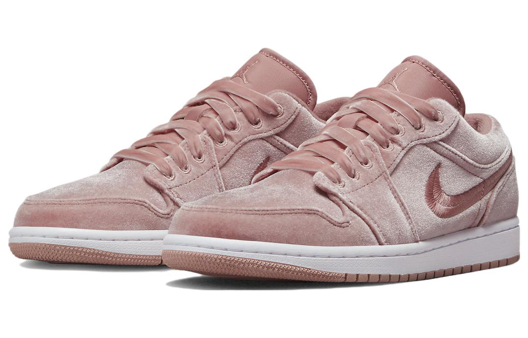 (WMNS) Air Jordan 1 Low SE \'Pink Velvet\'  DQ8396-600 Vintage Sportswear