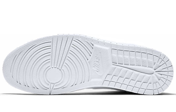 Air Jordan 1 Mid \'Triple White 2019\'  554724-129 Signature Shoe