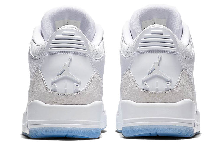 Air Jordan 3 Retro \'Triple White\'  136064-111 Classic Sneakers