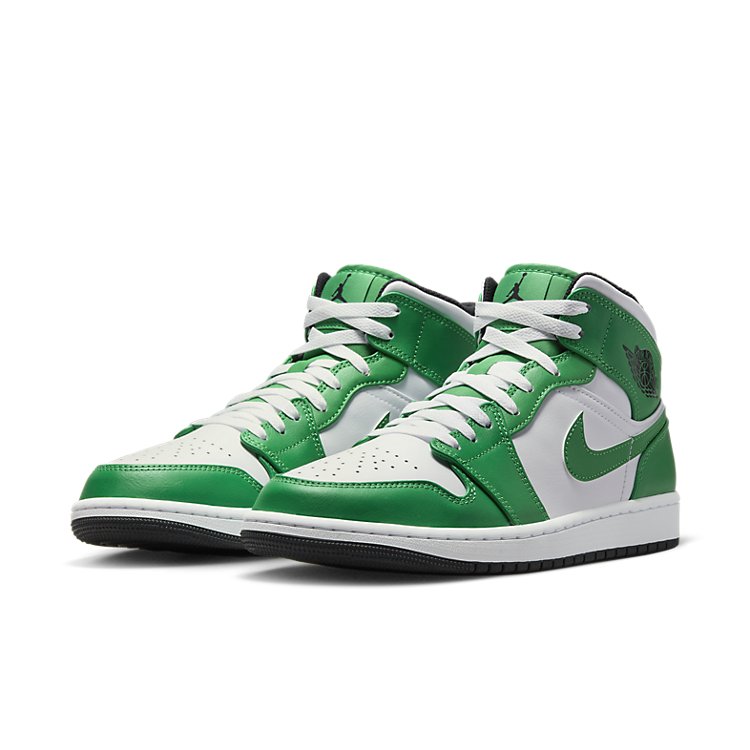 Air Jordan 1 Mid \'Lucky Green\'  DQ8426-301 Antique Icons