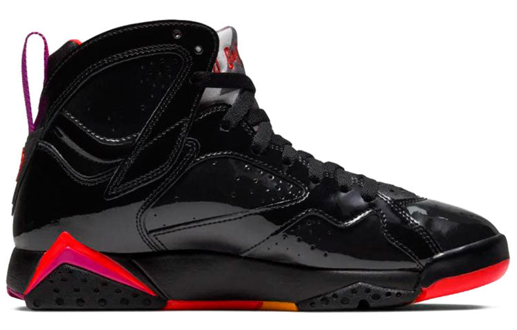 (WMNS) Air Jordan 7 Retro 'Black Gloss' 313358-006 Epoch-Defining Shoes - Click Image to Close