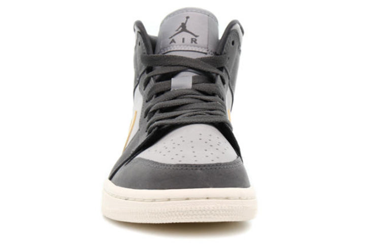 (WMNS) Air Jordan 1 Mid \'Iron Grey Onyx\'  BQ6472-020 Signature Shoe