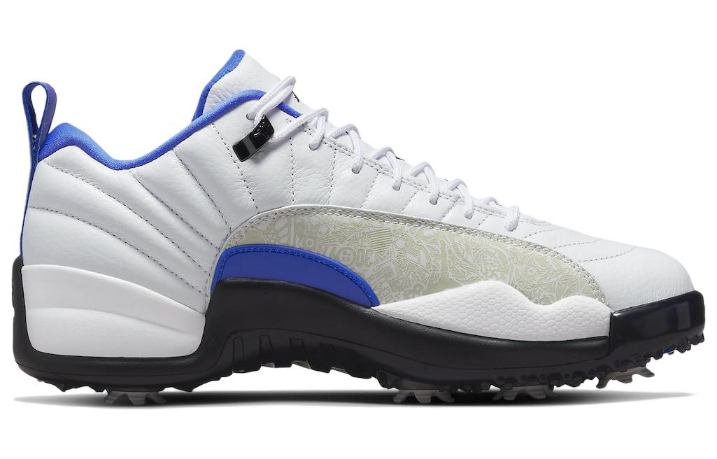 Air Jordan 12 Low Golf \'White Game Royal\'  DM9015-105 Vintage Sportswear