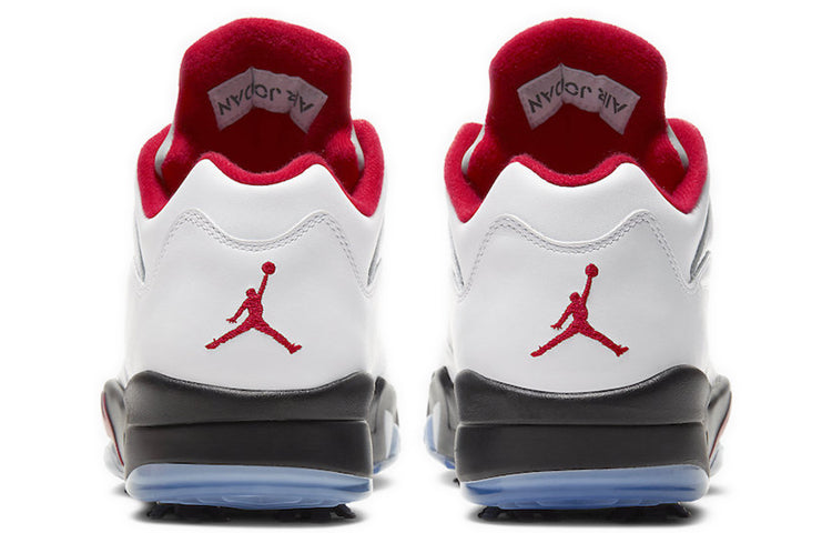 Air Jordan 5 Low Golf \'Fire Red\'  CU4523-100 Classic Sneakers