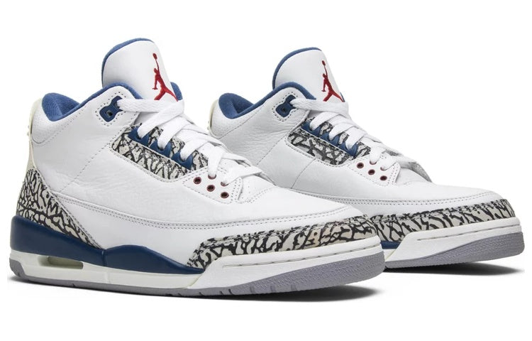 Air Jordan 3 Retro \'True Blue\' (2009)  136064-141(2009) Signature Shoe