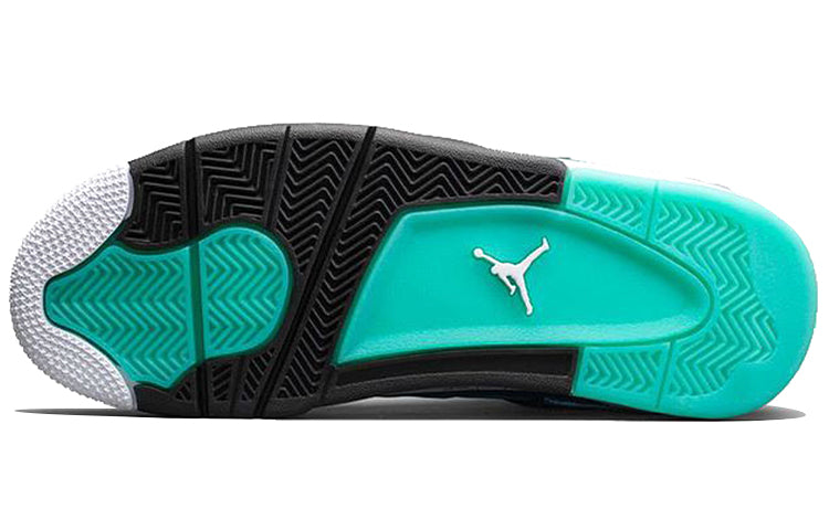 Air Jordan 4 Retro 30th \'Teal\'  705331-330 Signature Shoe