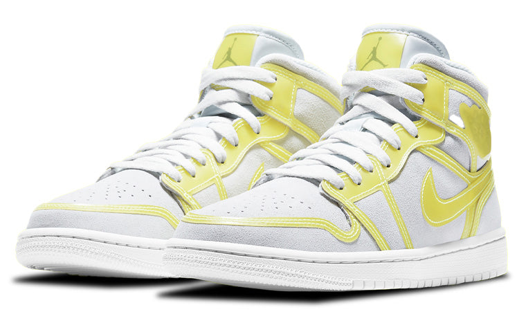 (WMNS) Air Jordan 1 Mid LX \'Off White Opti Yellow\'  DA5552-107 Signature Shoe
