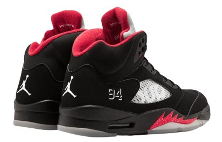 Supreme x Air Jordan 5 Retro \'Black\'  824371-001 Cultural Kicks