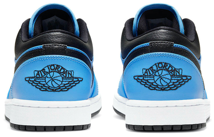 Air Jordan 1 Low \'University Blue Black\'  553558-403 Signature Shoe