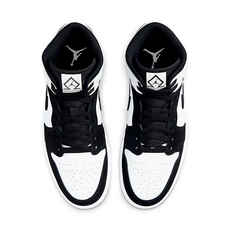 Air Jordan 1 Mid SE \'Diamond\'  DH6933-100 Signature Shoe