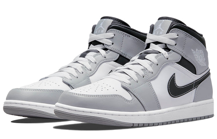 Air Jordan 1 Mid \'Light Smoke Grey\'  554724-078 Epoch-Defining Shoes