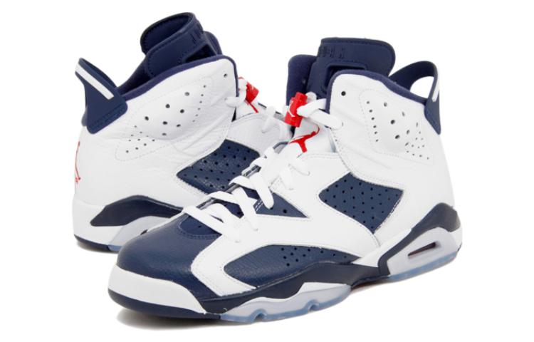 Air Jordan 6 Retro \'Olympic\' 2012  384664-130 Antique Icons