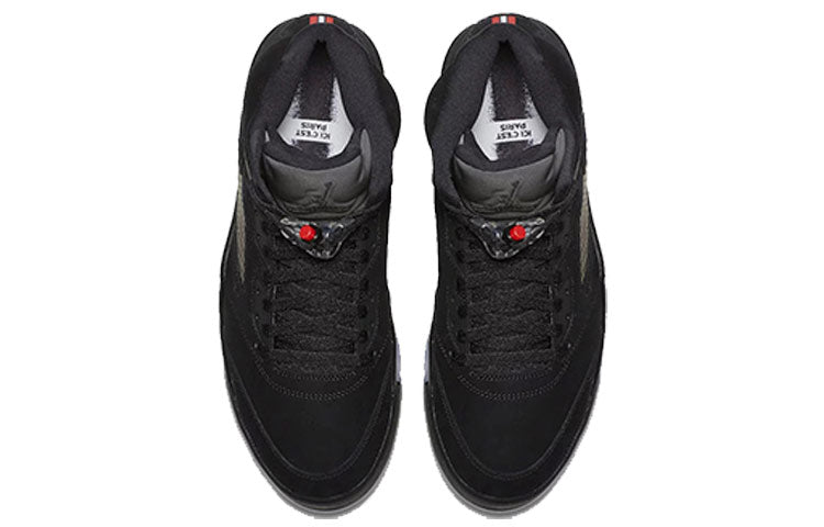 Air Jordan 5 Psg 75 logo \'Black\'  AV9175-001 Cultural Kicks
