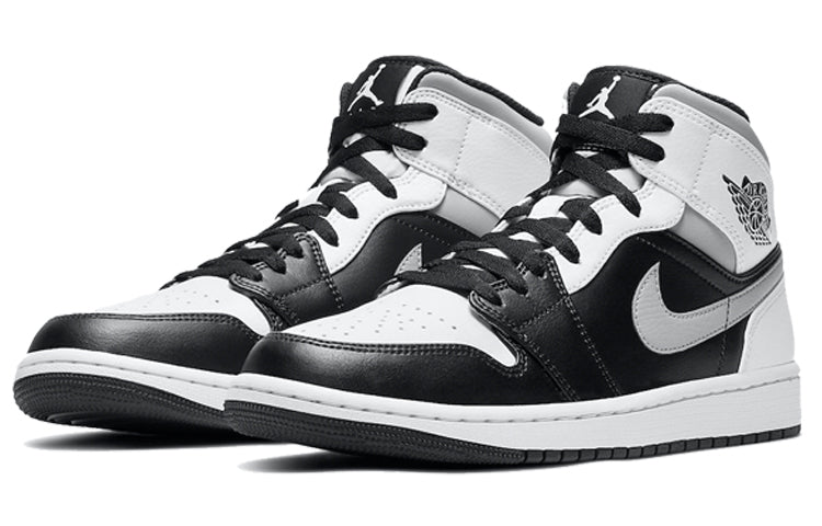 Air Jordan 1 Mid \'White Shadow\'  554724-073 Signature Shoe