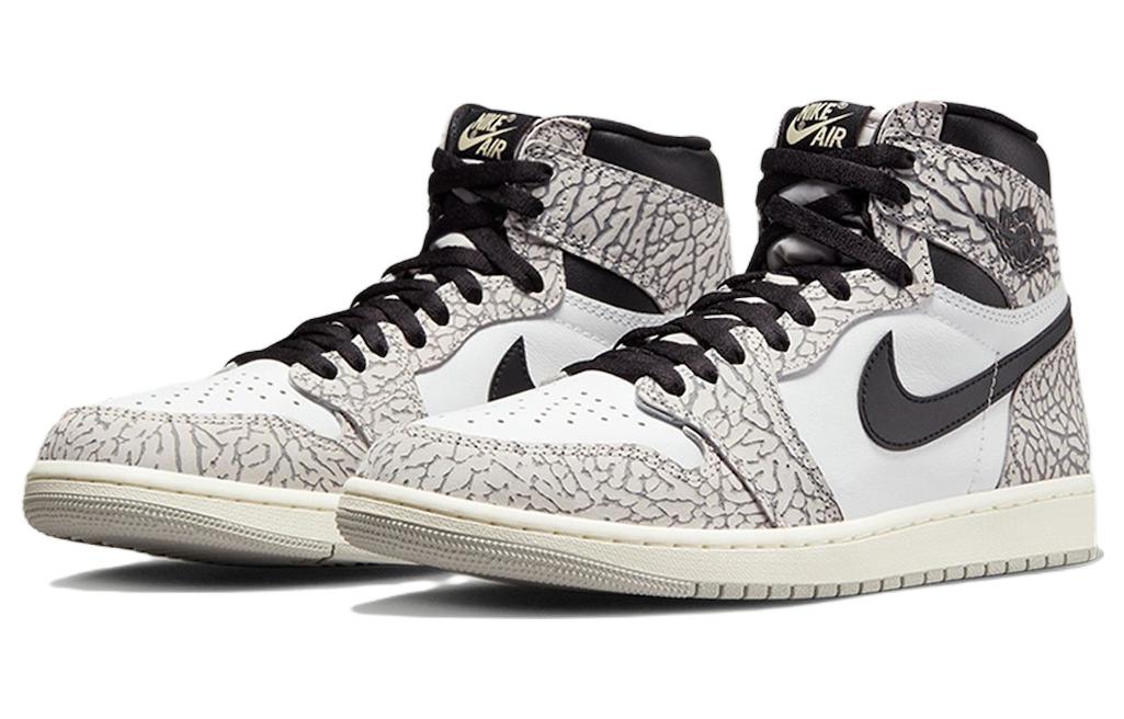 Air Jordan 1 Retro High OG \'White Cement\'  DZ5485-052 Cultural Kicks