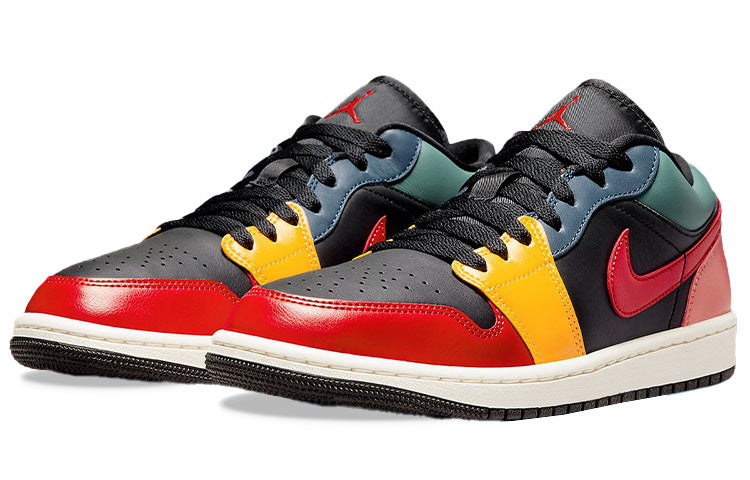 (WMNS) Air Jordan 1 Low SE \'Black Multi-Color\'  DN3739-060 Epochal Sneaker