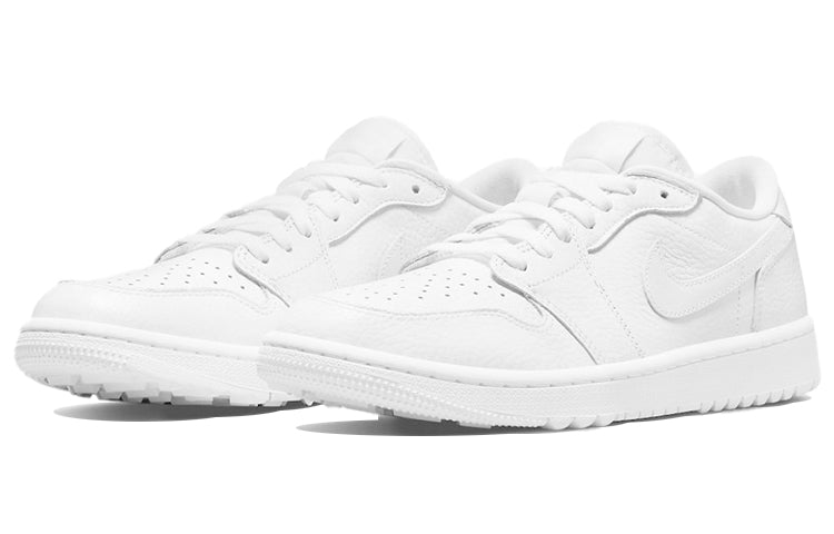 Air Jordan 1 Low Golf \'Triple White\'  DD9315-101 Signature Shoe