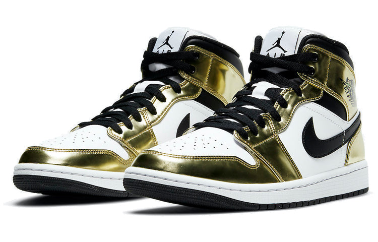 Air Jordan 1 Mid SE \'Metallic Gold\'  DC1419-700 Vintage Sportswear