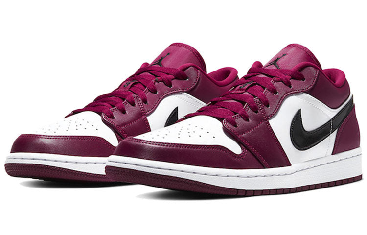 Air Jordan 1 Low \'Noble Red\'  553558-604 Iconic Trainers