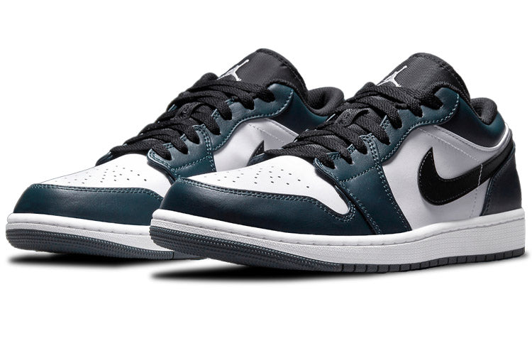 Air Jordan 1 Low \'Dark Teal\'  553558-411 Vintage Sportswear