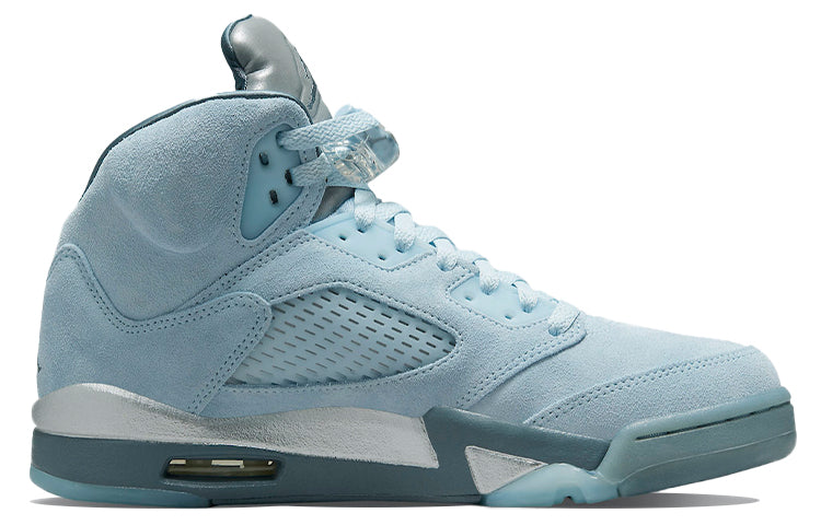 (WMNS) Air Jordan 5 Retro 'Blue Bird' DD9336-400 Classic Sneakers - Click Image to Close