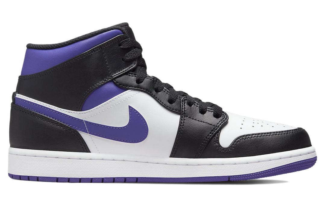 Air Jordan 1 Mid \'Dark Iris\'  554724-095 Classic Sneakers