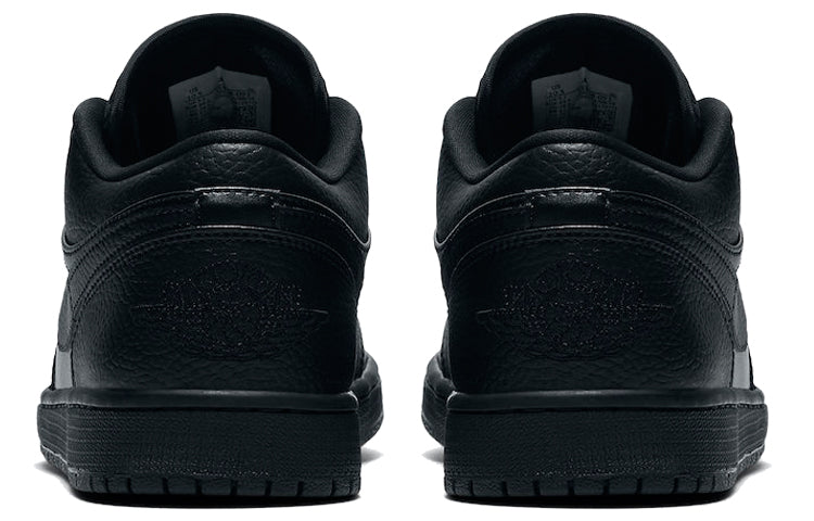 Air Jordan 1 Low \'Triple Black\'  553558-091 Signature Shoe