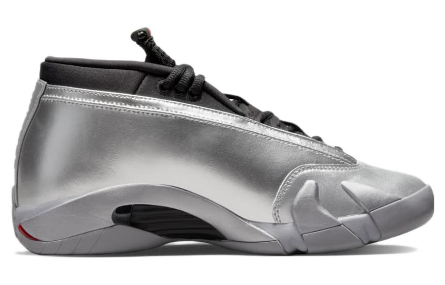 (WMNS) Air Jordan 14 Retro Low \'Metallic Silver\'  DH4121-060 Signature Shoe