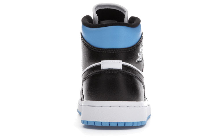 (WMNS) Air Jordan 1 Mid \'University Blue Black White\'  BQ6472-102 Classic Sneakers