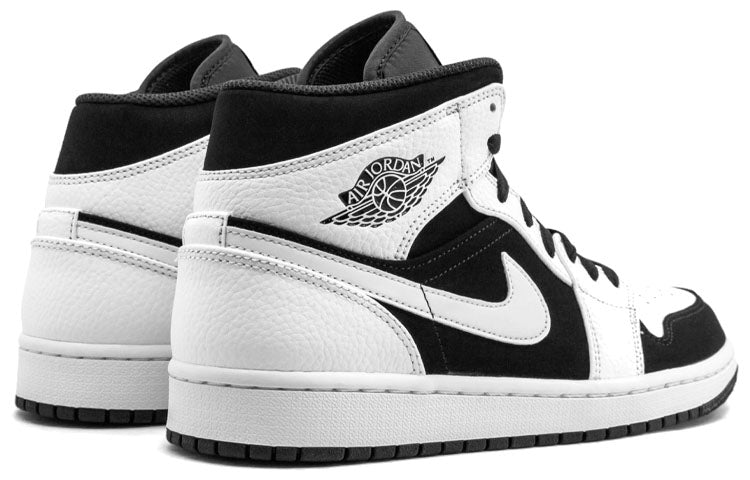 Air Jordan 1 Retro Mid \'Tuxedo\'  554724-113 Cultural Kicks