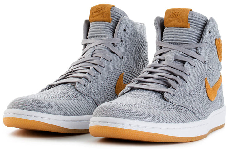 Air Jordan 1 Retro High OG Flyknit \'Wolf Grey\'  919704-025 Epoch-Defining Shoes