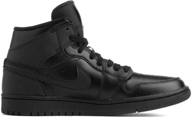 (WMNS) Air Jordan 1 Mid \'Triple Black\'  BQ6472-012 Cultural Kicks