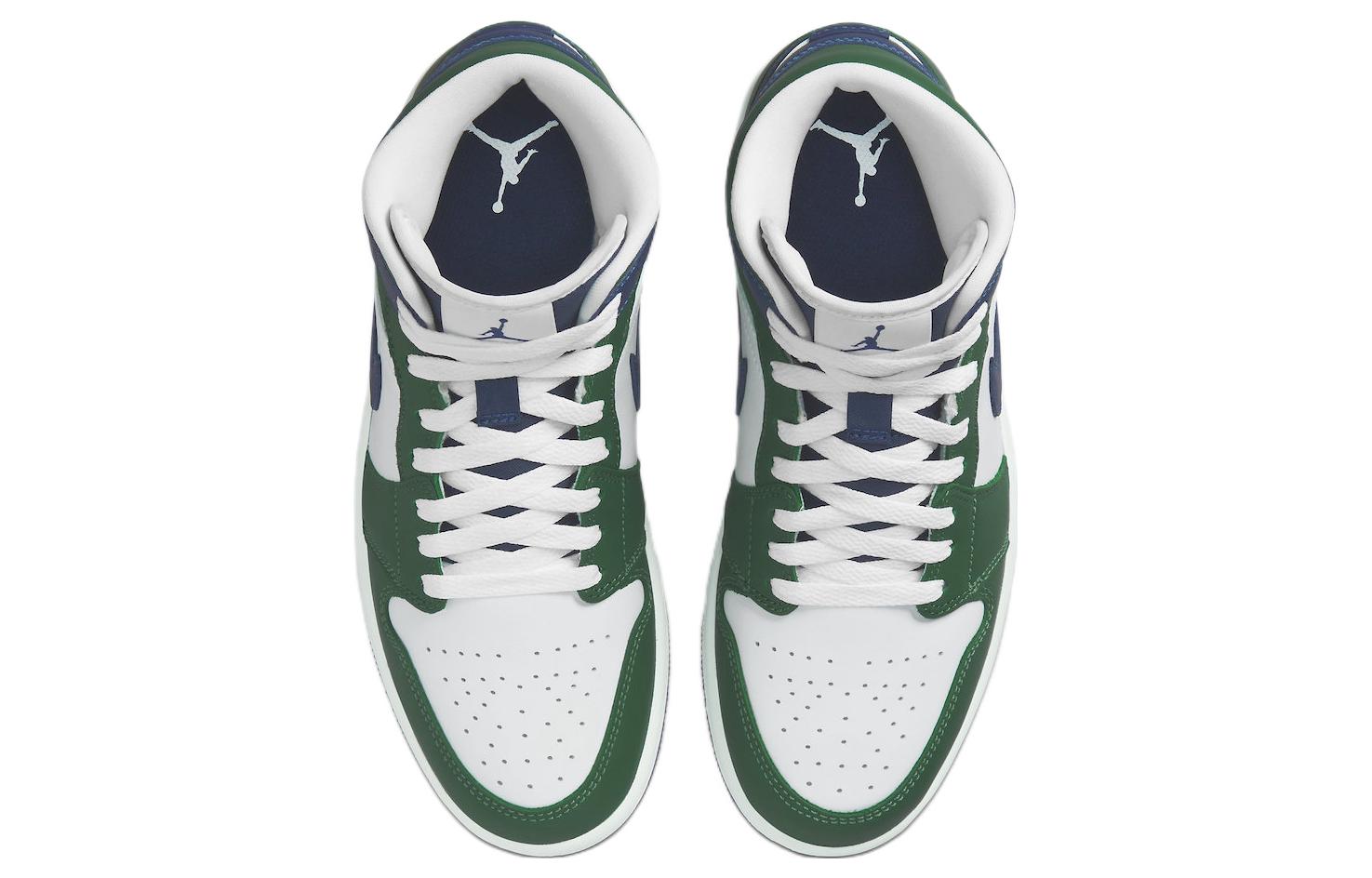 (WMNS) Air Jordan 1 Mid SE \'Noble Green\'  DZ5326-300 Epochal Sneaker