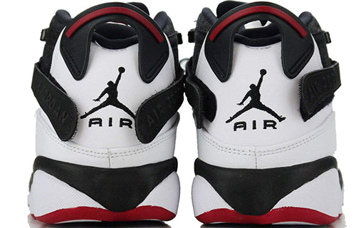 Air Jordan 6 Rings \'Black White Gym Red\'  322992-012 Vintage Sportswear