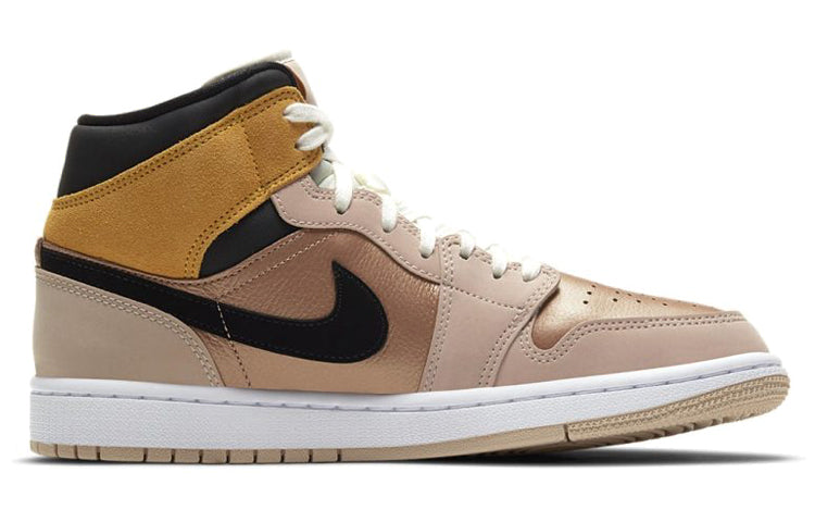(WMNS) Air Jordan 1 Mid SE 'Particle Beige' DD2224-200 Iconic Trainers - Click Image to Close