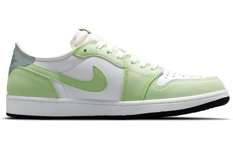 Air Jordan 1 Low OG \'White Ghost Green\'  DM7837-103 Signature Shoe