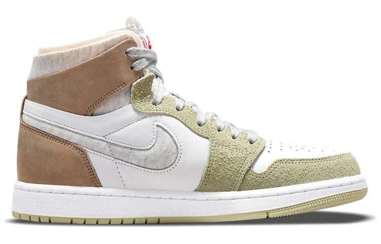 (WMNS) Air Jordan 1 High Zoom Comfort \'Olive Aura\'  CT0979-102 Iconic Trainers