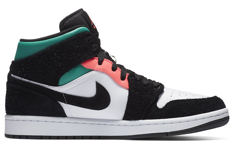 Air Jordan 1 Mid SE \'South Beach Black\'  852542-116 Classic Sneakers