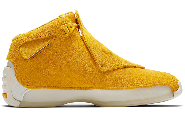 Air Jordan 18 Retro \'Yellow Suede\'  AA2494-701 Classic Sneakers