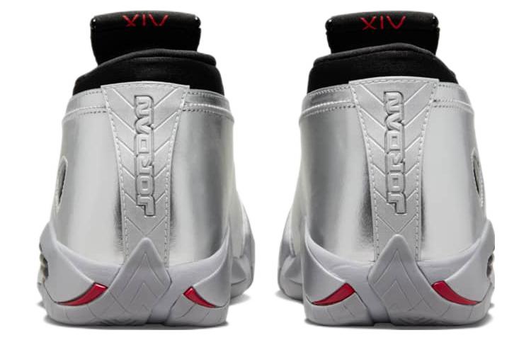 (WMNS) Air Jordan 14 Retro Low \'Metallic Silver\'  DH4121-060 Signature Shoe