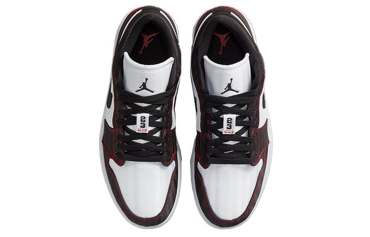 (WMNS) Air Jordan 1 Low SE Utility \'White Black Red\'  DD9337-106 Signature Shoe